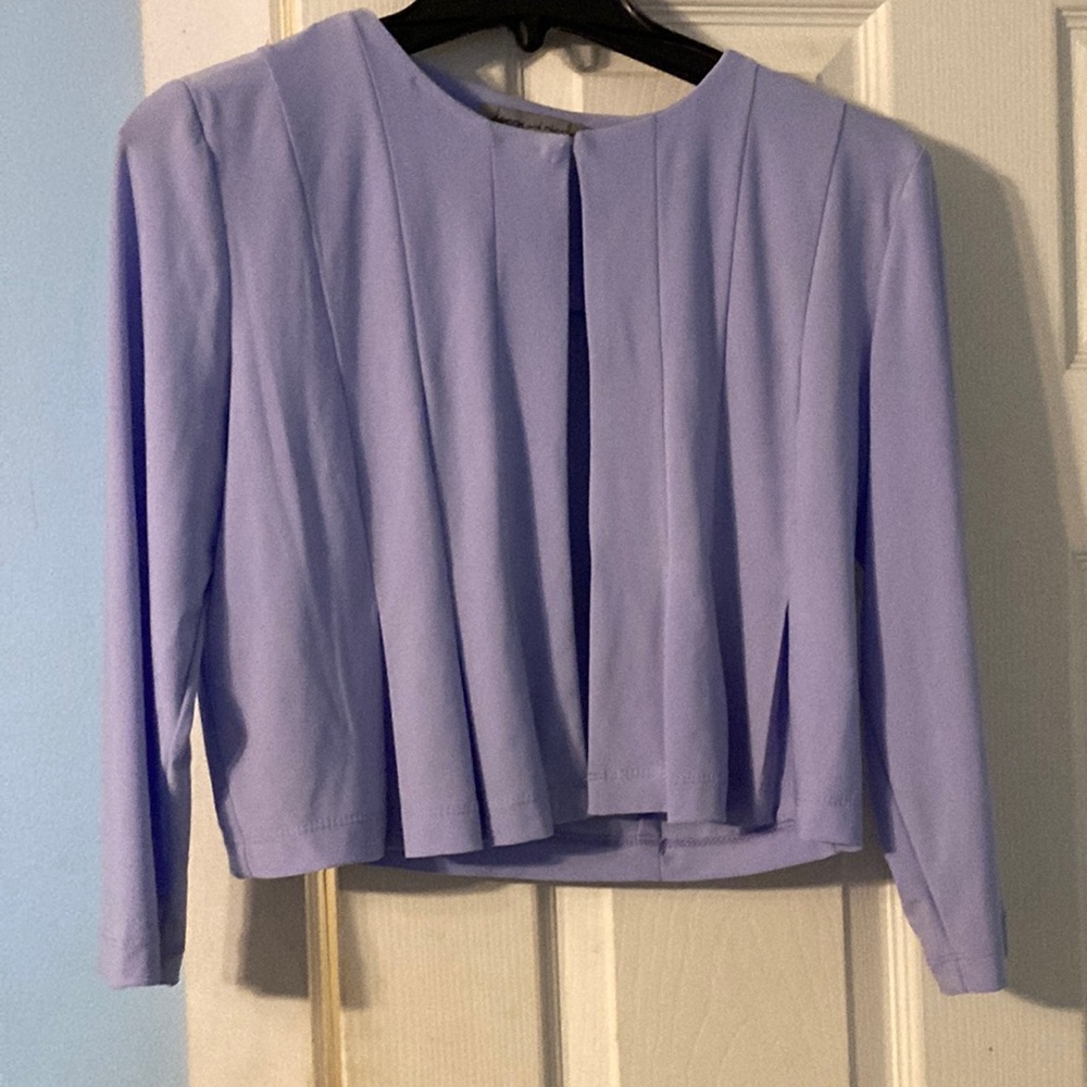 Purple Cropped Jacket